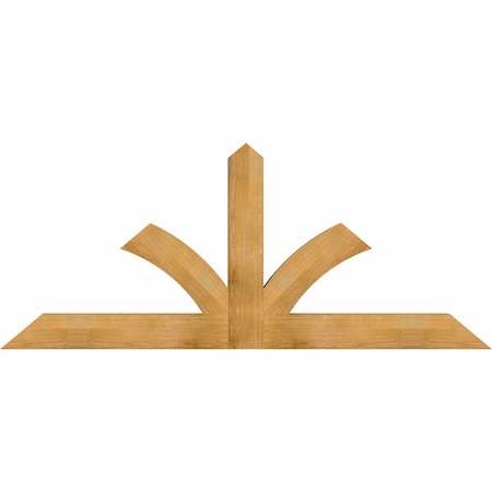 Ekena Millwork Richland Rough Sawn Timber Gable Bracket, Western Red Cedar, 84"W x 35"H x 4"D x 6"F, 10/12 Pitch GBW084X35X0406RIC00RWR